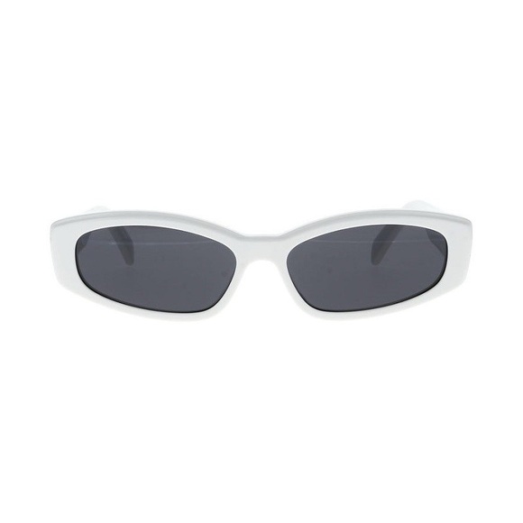 NEW CELINE SQUARE SUNGLASSES CL40252I 25A WHITE GREY CELINE EYEWEAR - Picture 3 of 4